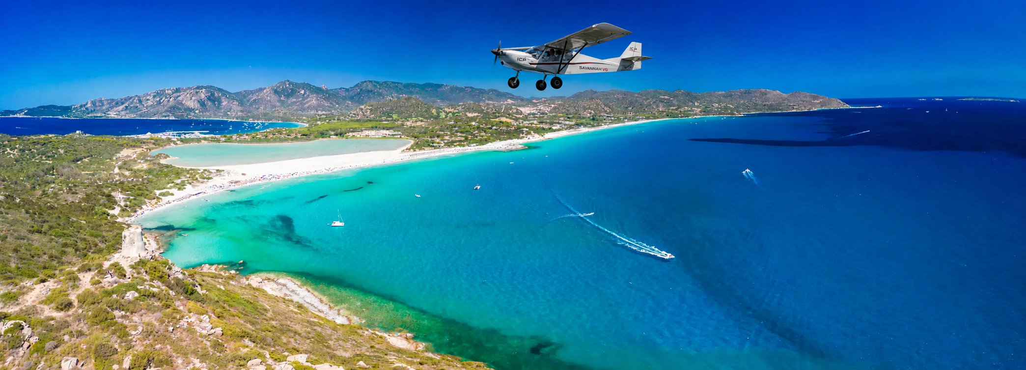 Esperienza di volo ultraleggero nell'area di Cagliari e nel Sud Sardegna